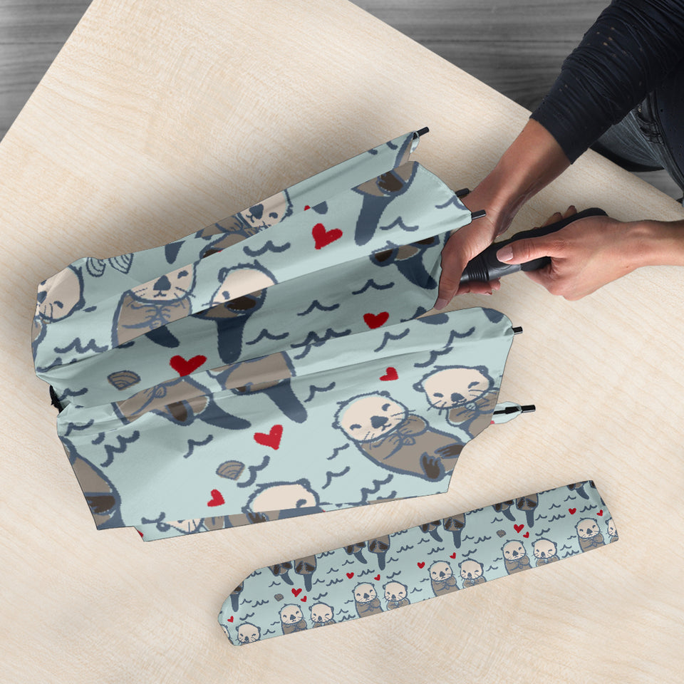 Lovely Sea Otter Pattern Umbrella