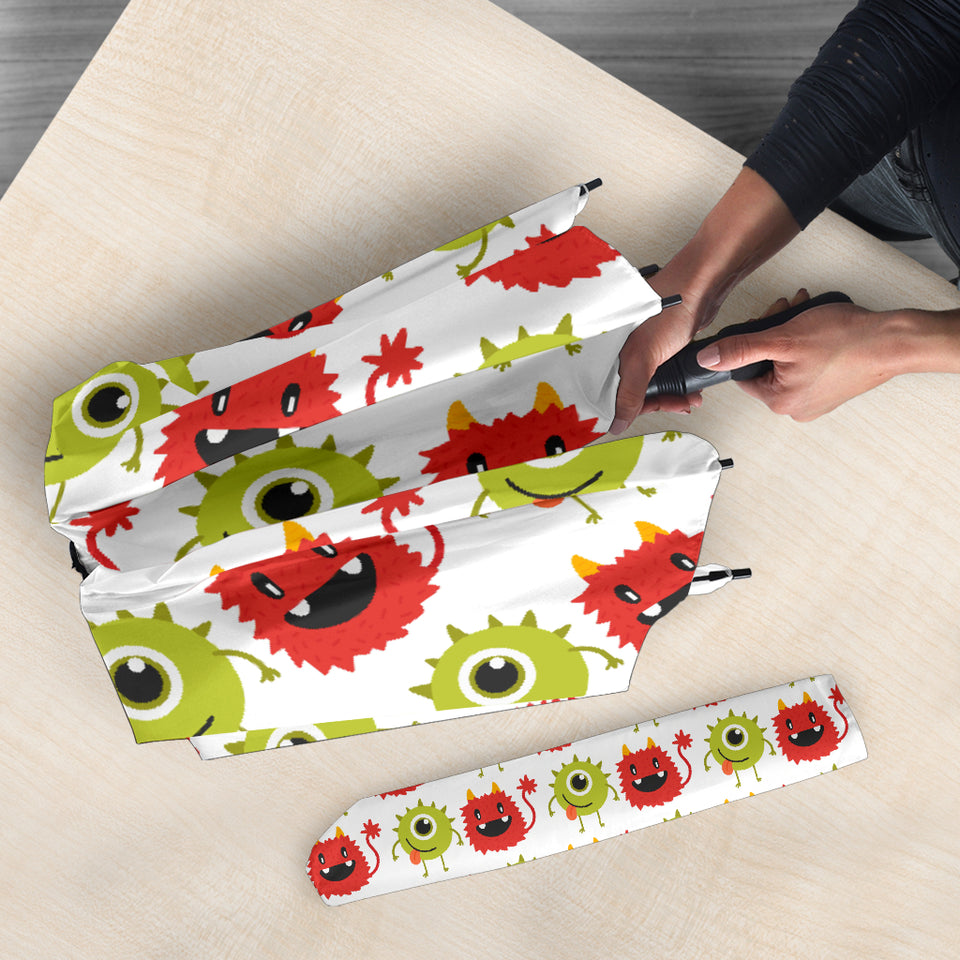 Alien Pattern Print Design 05 Umbrella