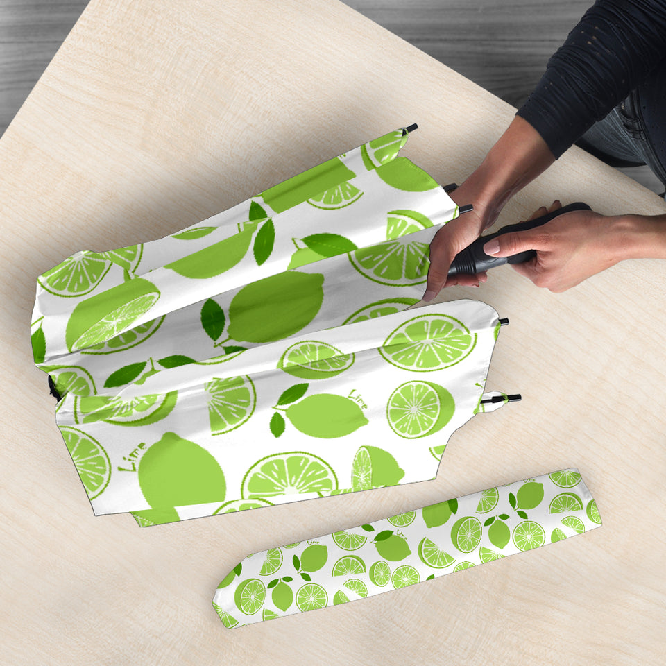 Lime Design Pattern Umbrella