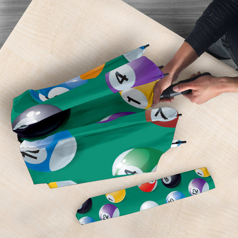 Billiard Ball Pattern Print Design 01 Umbrella