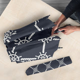 Nautical Steering Wheel Rope Pattern Umbrella