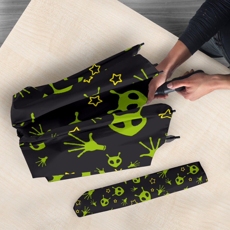 Alien Pattern Print Design 02 Umbrella