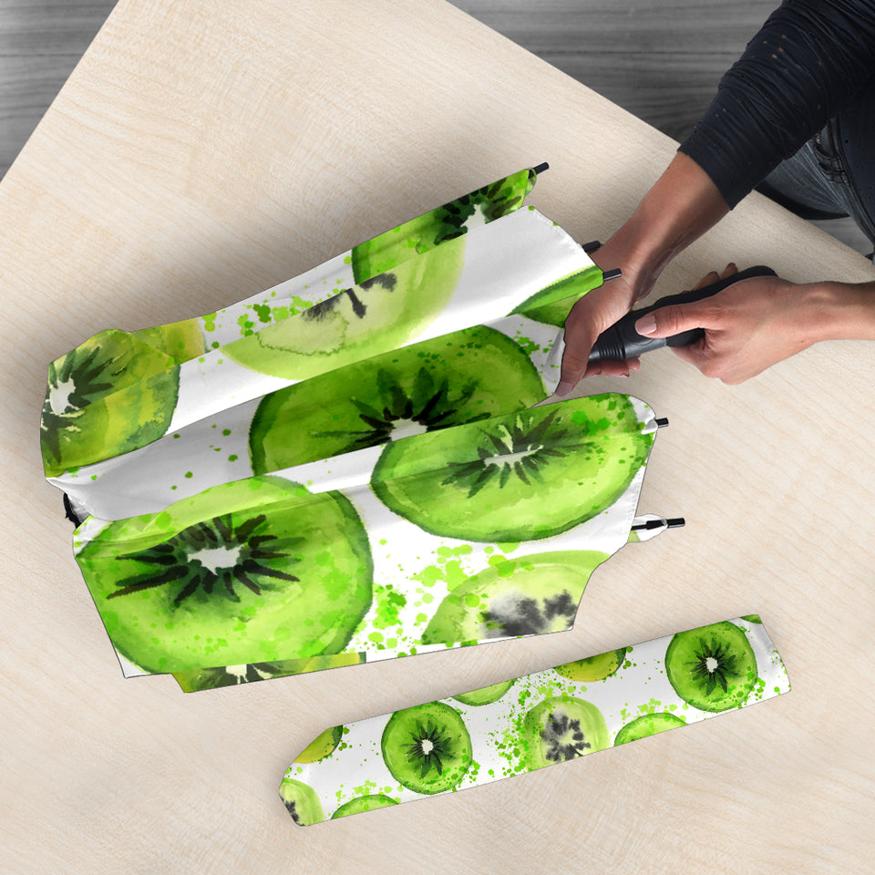 Watercolor Kiwi Pattern Umbrella