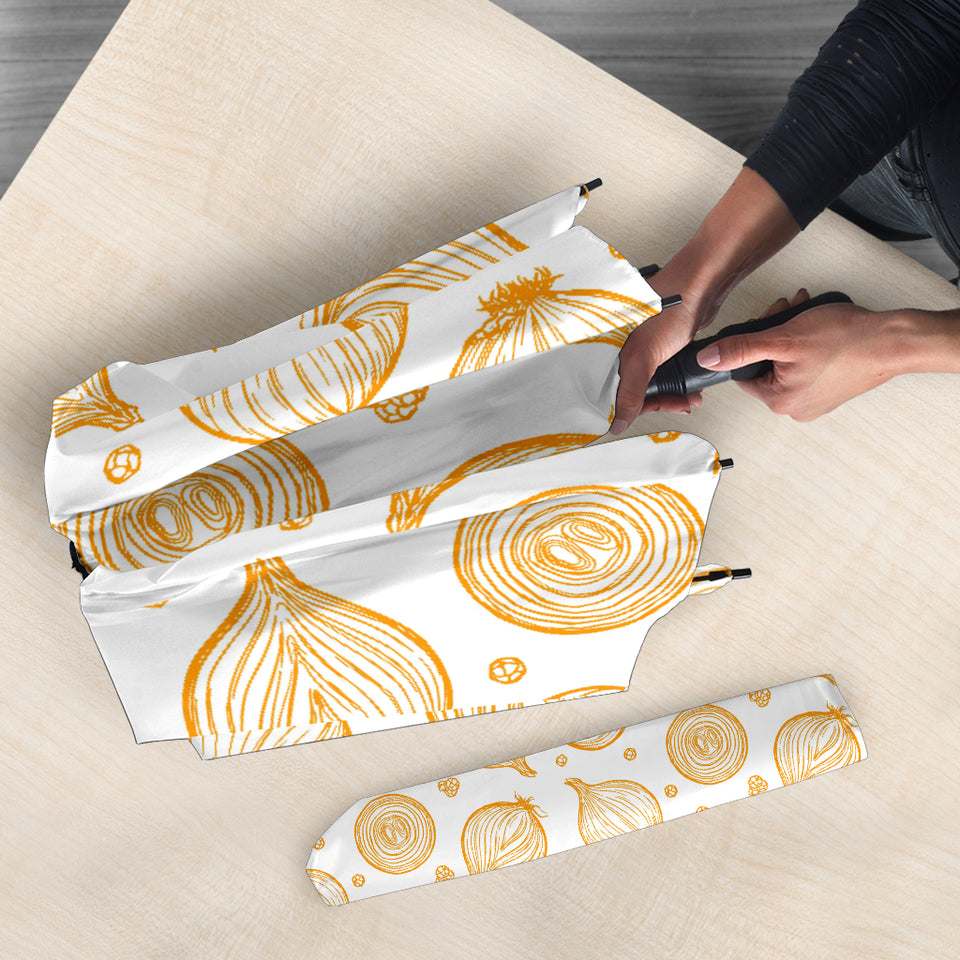 Hand Drawn Onion Pattern Umbrella
