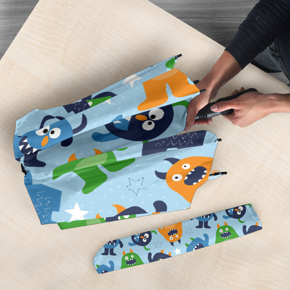 Alien Pattern Print Design 04 Umbrella