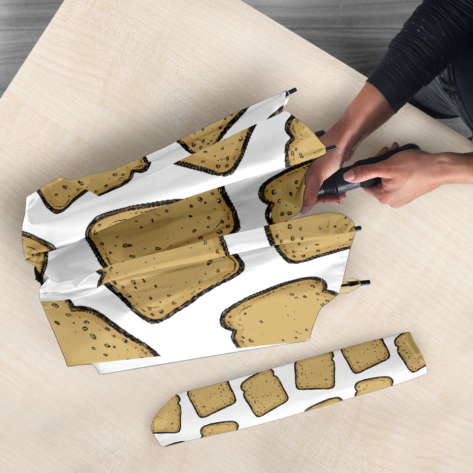 Bread Toast Pattern Print Design 03 Umbrella