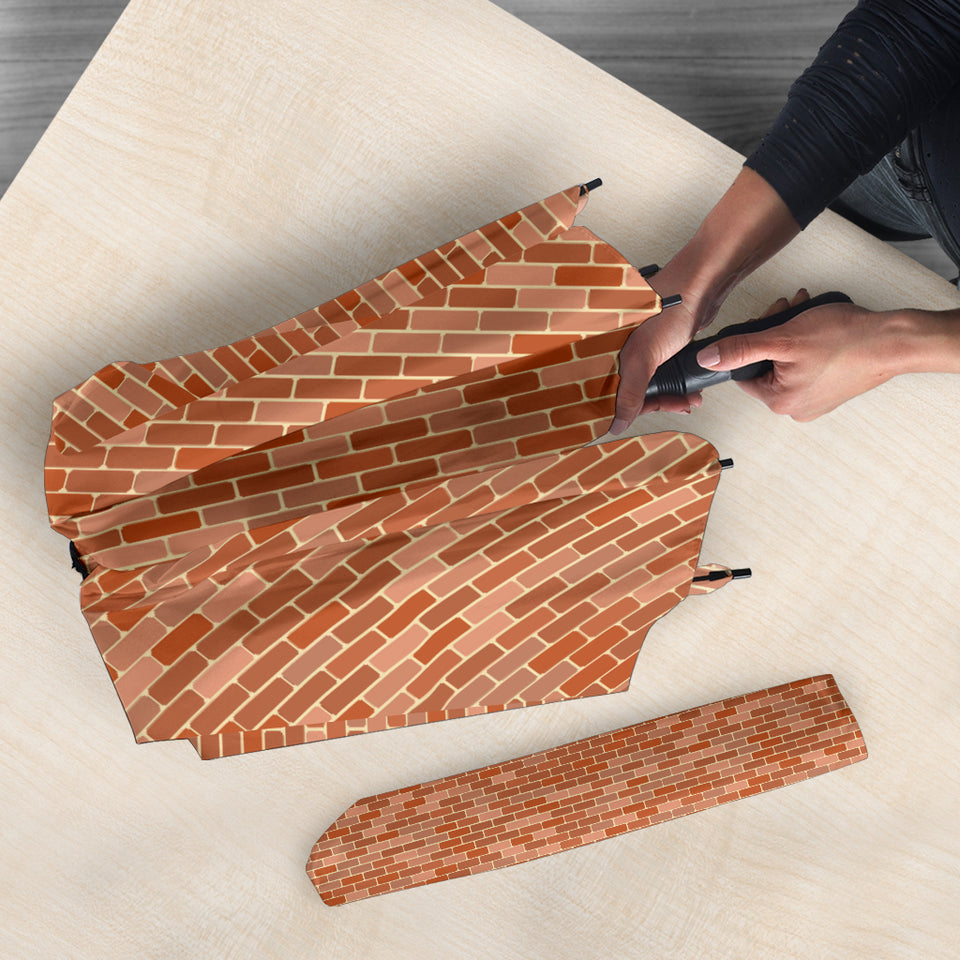 Brick Printed Pattern Print Design 02 Umbrella