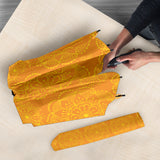 Orange Traditional Indian Element Pattern Umbrella