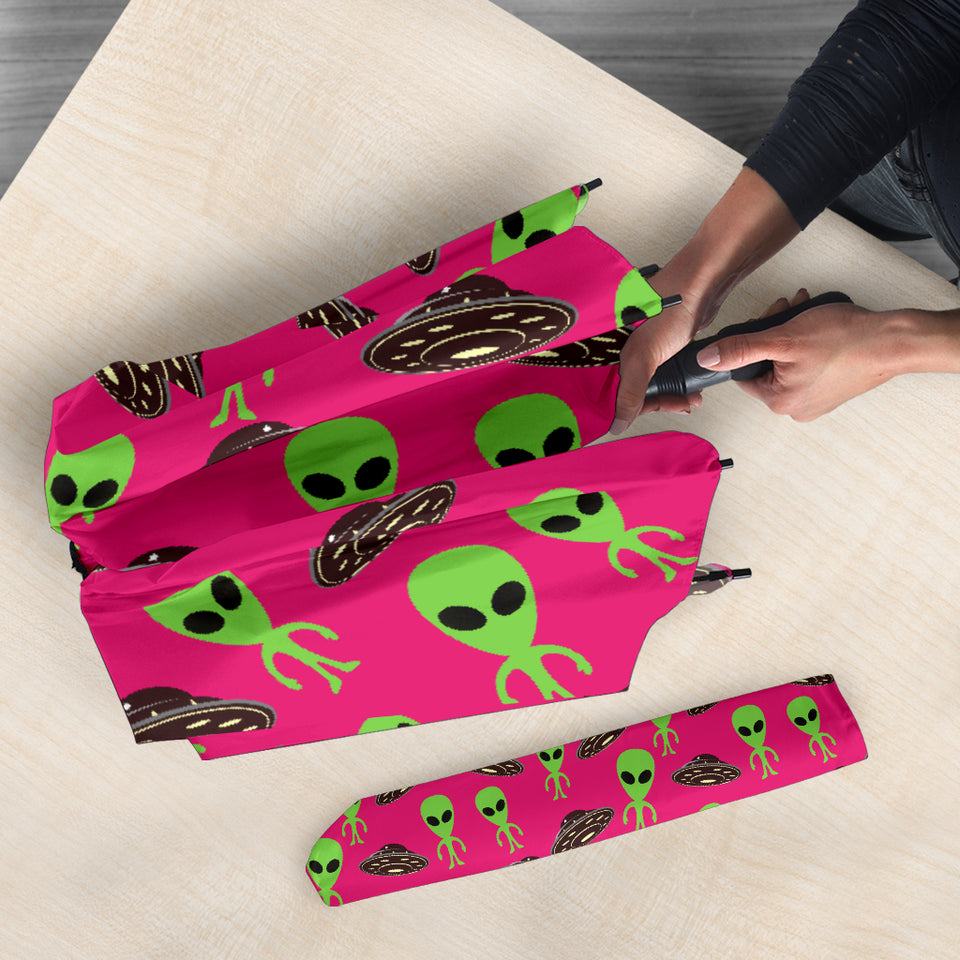Alien Pattern Print Design 03 Umbrella
