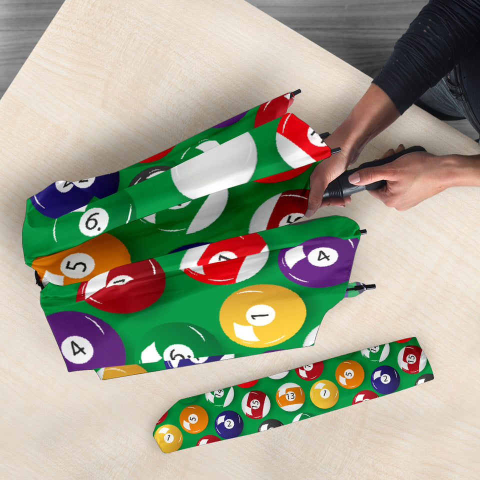 Billiard Ball Pattern Print Design 02 Umbrella