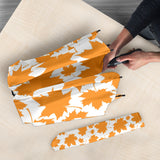 Orange Maple Leaf Pattern Umbrella