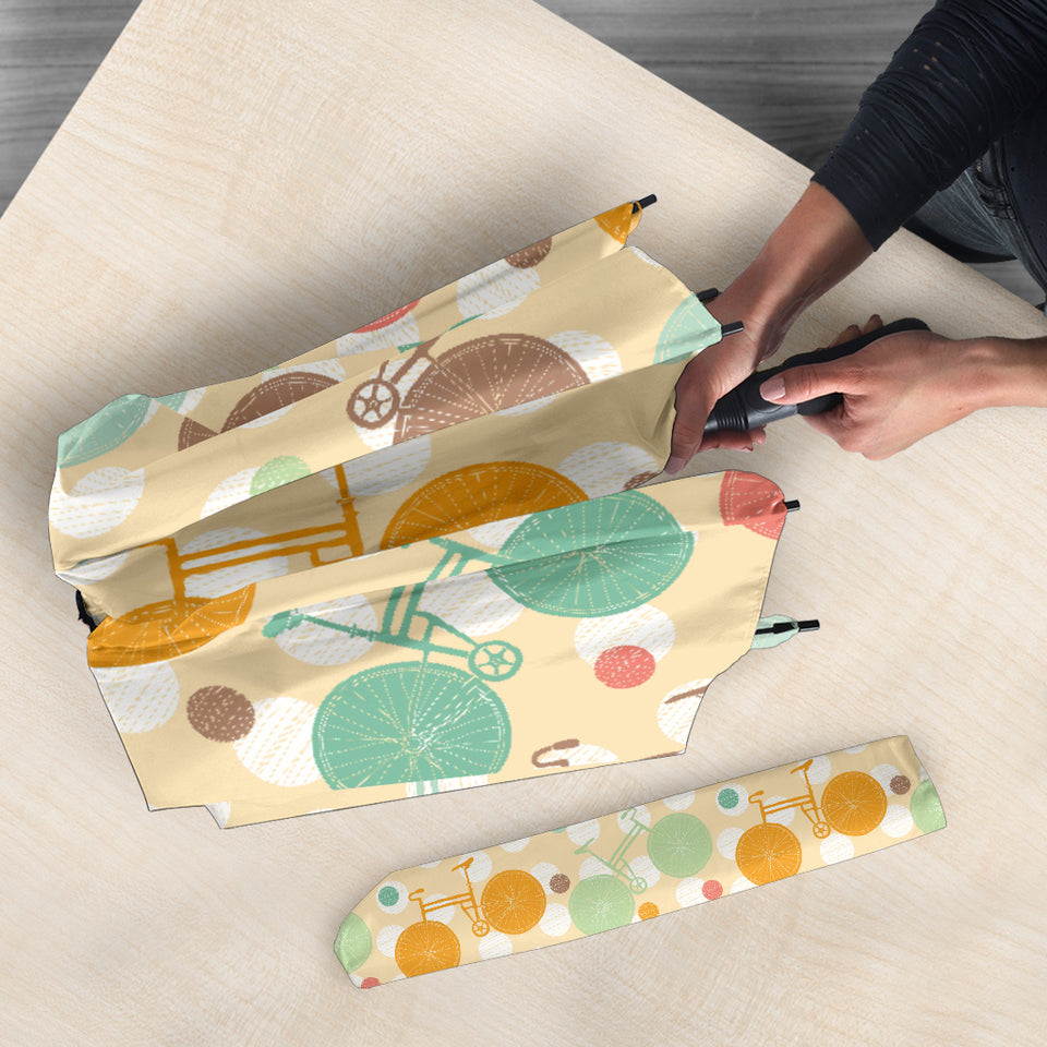 Bicycle Pattern Print Design 01 Umbrella