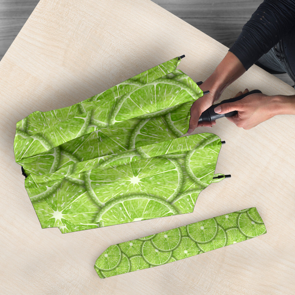 Slices Of Lime Pattern Umbrella