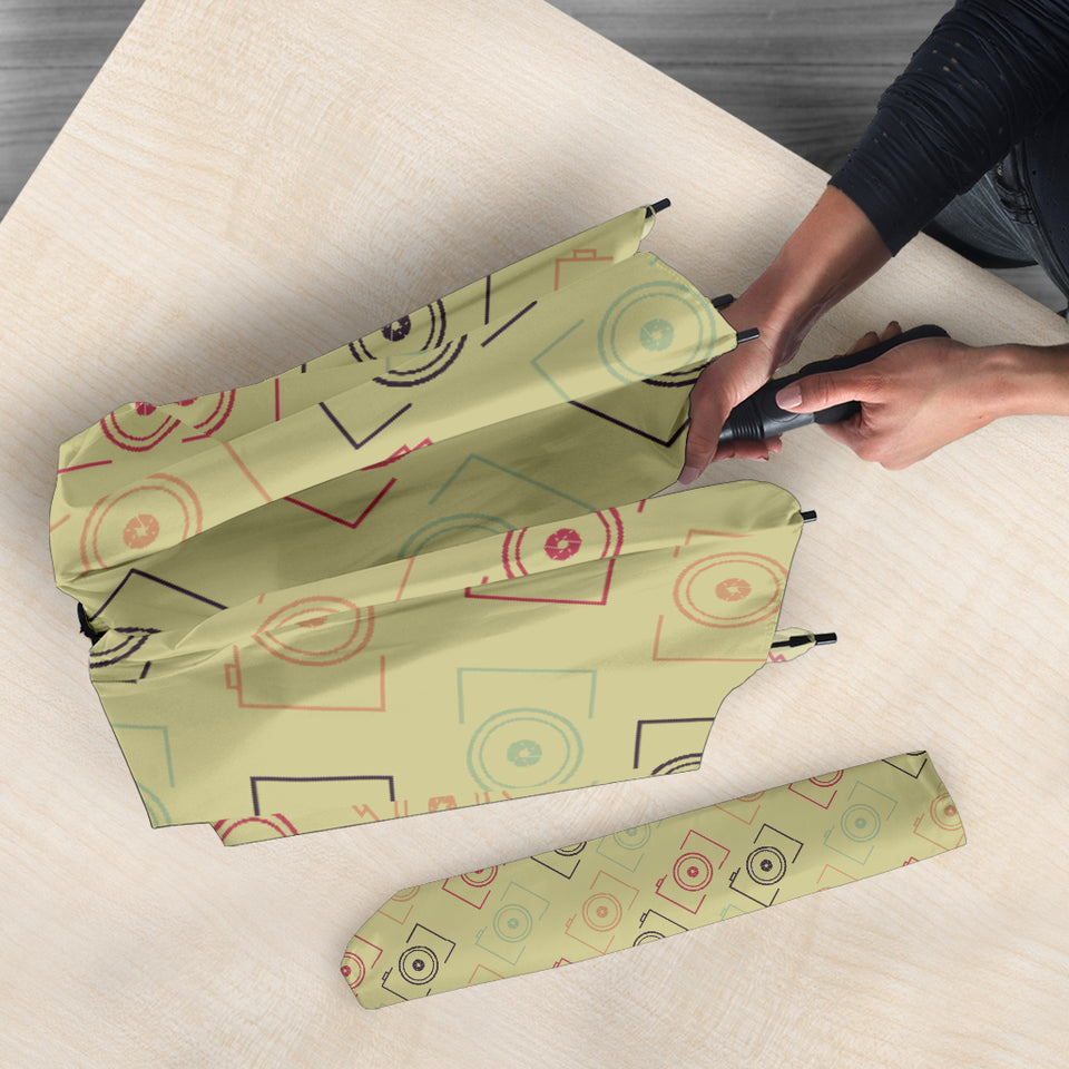 Camera Pattern Print Design 01 Umbrella