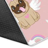 Cute Unicorn Pug Pattern Area Rug