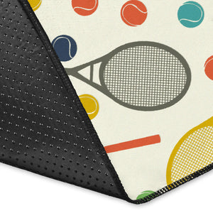 Tennis Pattern Print Design 03 Area Rug