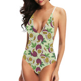 Paassion fruit pattern Women's One-Piece Swimsuit