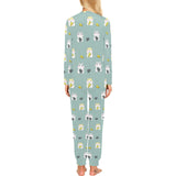Cute hamster cheese pattern Women's All Over Print Pajama Set