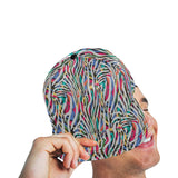 Colorful zebra skin pattern All Over Print Snapback Cap