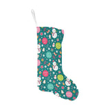 Snowman bird decorative elements christmas pattern Christmas Stocking