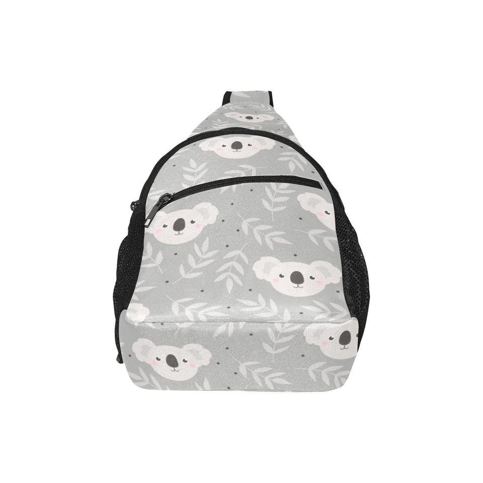 Cute koala leaves pattern All Over Print Chest Bag