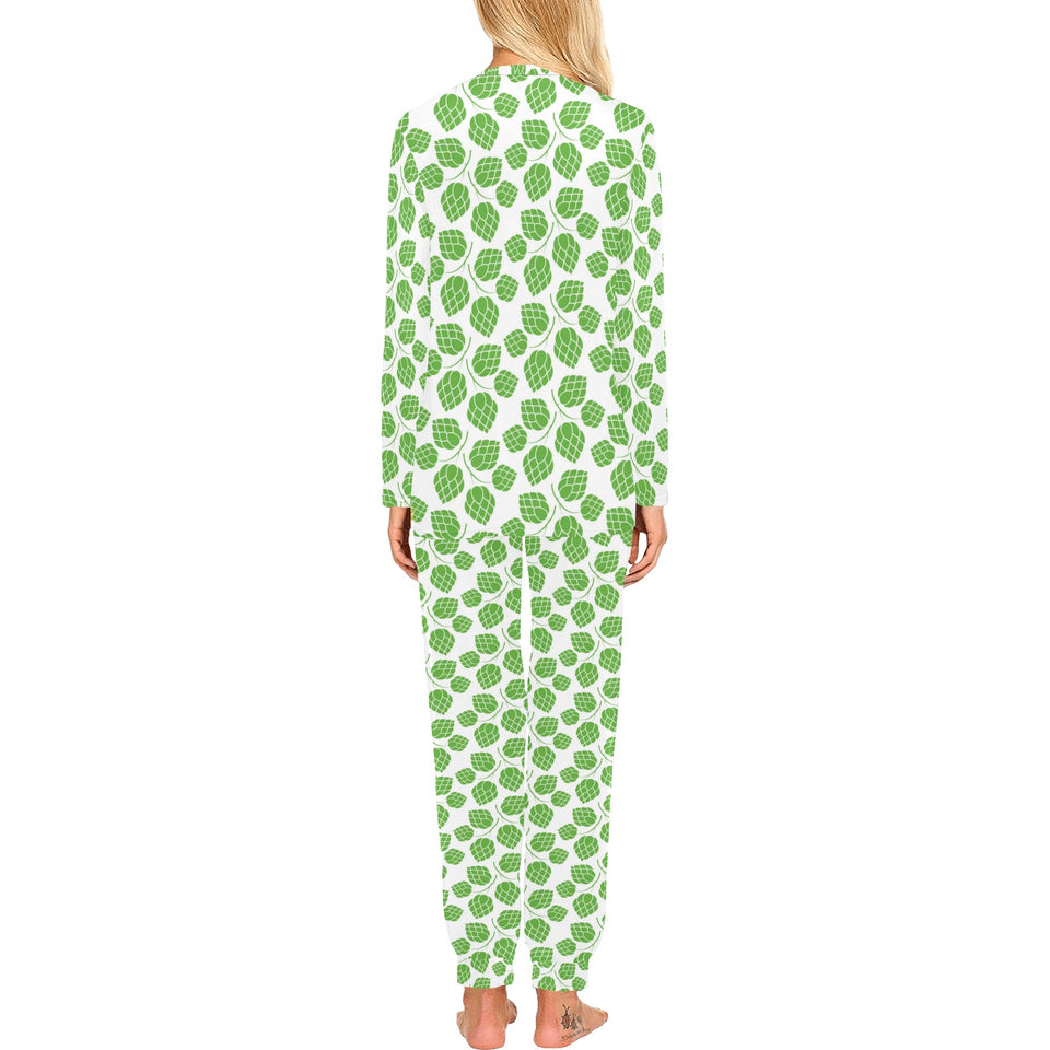 Hop pattern background Women's All Over Print Pajama Set