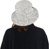cacao beans leaves pattern Unisex Bucket Hat