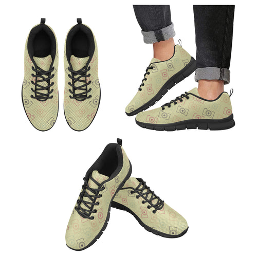 Camera Pattern Print Design 01 Men's Breathable Sneakers ( Model 055)