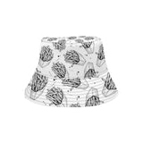 Hand drawn french fries pattern Unisex Bucket Hat