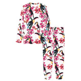 Toucan flower design pattern Women's All Over Print Pajama Set