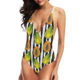 papaya design pattern Women's One-Piece Swimsuit