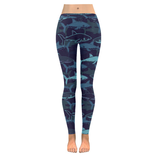 Shark pattern Women's Legging Fulfilled In US