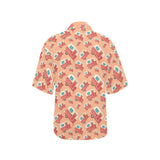 Camper Van Pattern Print Design 03 Women's All Over Print Hawaiian Shirt