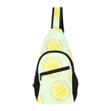 slice of lemon pattern All Over Print Chest Bag