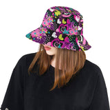 heart dot wave star creative design pattern Unisex Bucket Hat