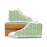Hop pattern background Men's High Top Canvas Shoes White