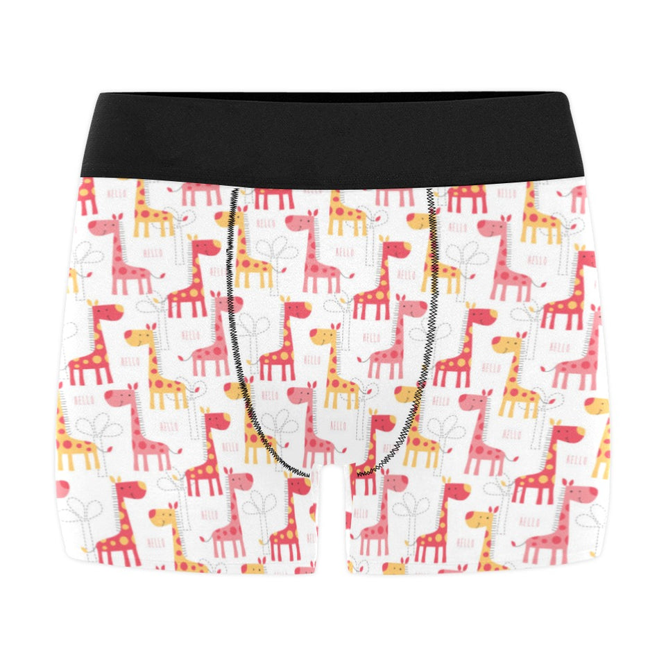 Giraffe Pattern Print Design 03 Men's All Over Print Boxer Briefs Men's Underwear