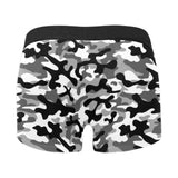 Black white camouflage pattern Men's All Over Print Boxer Briefs Men's Underwear