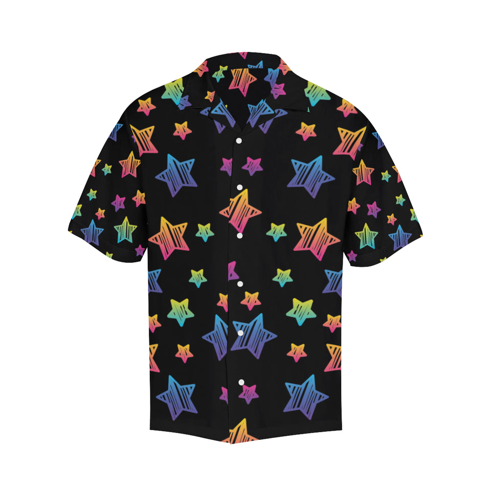 Colorful star pattern Men's All Over Print Hawaiian Shirt