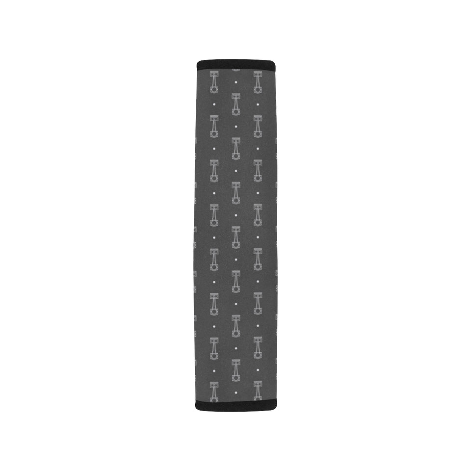 Engine Piston Black Background Pattern Print Desig Car Seat Belt Cover