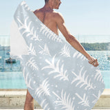 Christmas tree winter forest pattern Beach Towel