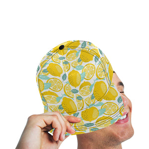 lemon design pattern All Over Print Snapback Cap