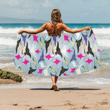 Stingray Pattern Print Design 01 Beach Towel