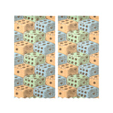 Dice Pattern Print Design 05 Gauze Curtain