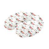 Cute dachshund bone pattern U-Shaped Travel Neck Pillow