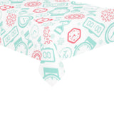 Clock time pattern blackground Tablecloth