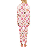 Colorful donut pattern Women's All Over Print Pajama Set