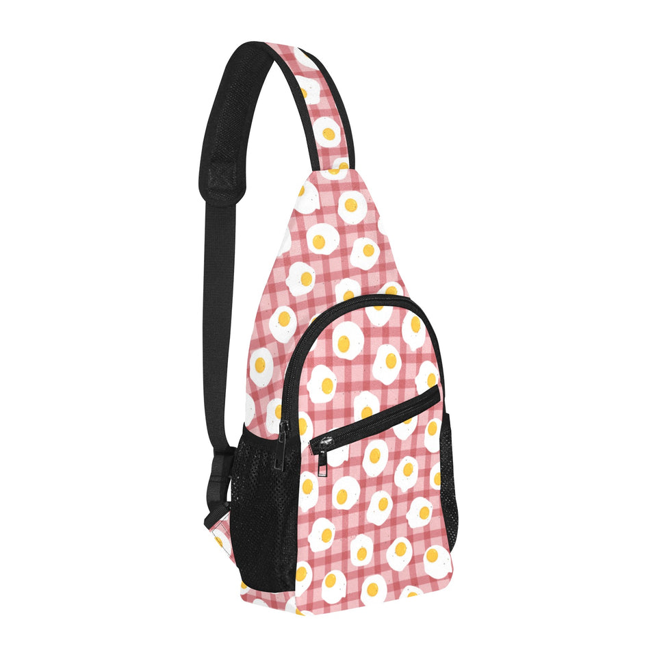 Fried Eggs Pattern Print Design 03 All Over Print Chest Bag