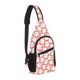 Fried Eggs Pattern Print Design 03 All Over Print Chest Bag