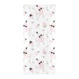 Poodle dog rose cake pattern Beach Towel